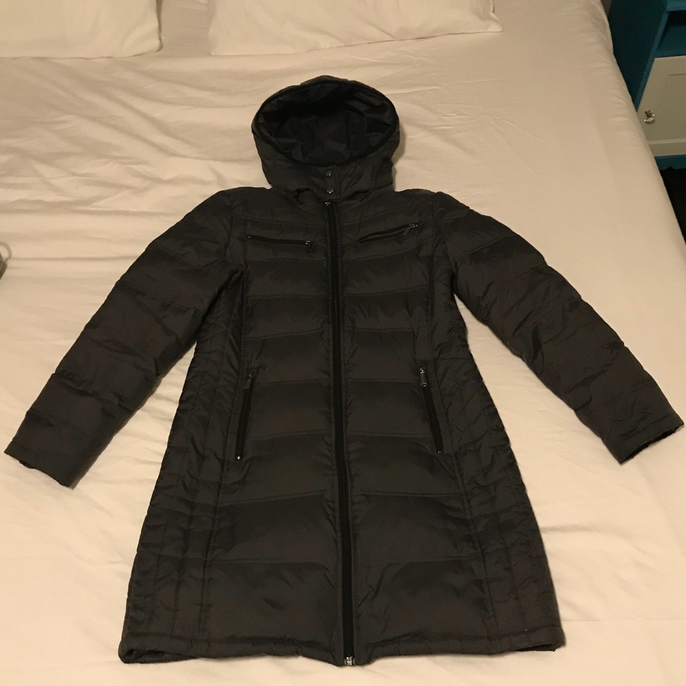 Michael Kors Gunmetal Puffy Coat